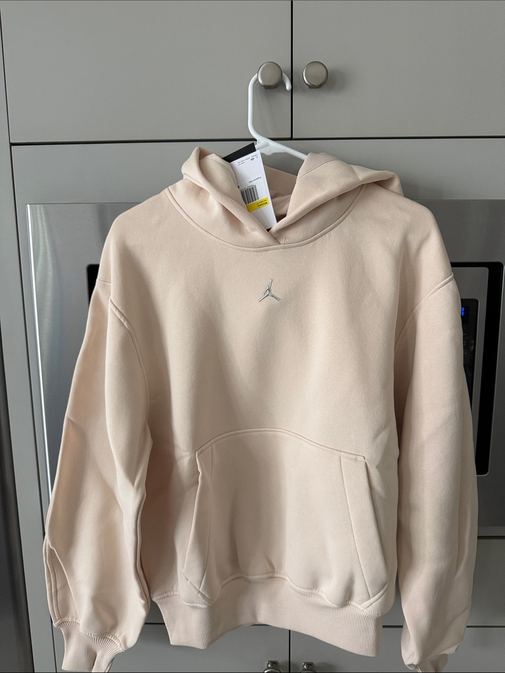 Jordan Crewneck Hoodie in Light Beige